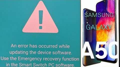 Fix emergency recovery in Samsung Galaxy A50 SM-505F Official Firmware os