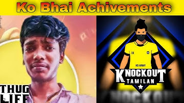Knockout Tamilan Biggest Achivements In YouTube | Thug In Free Fire |#KoTamilan#Shorts#TFF#BigAchive