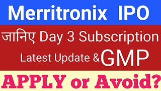 Merritronix Ipo  Merritronix Ipo Day 3 Subscription Upcoming Ipo In June 2026  Stock Market Tak