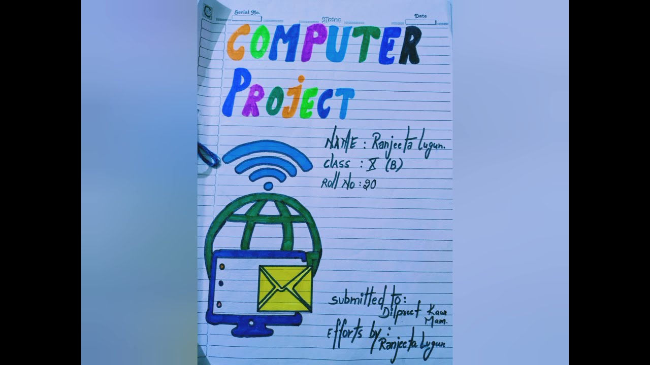 || 💻 Computer Applications project file 📂|| On Programs || 👩🏫Class ...