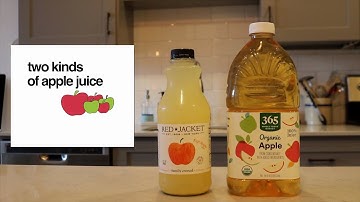 comparing apple juice