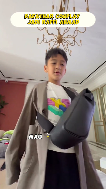 Gemesnya Rafathar cosplay jadi raffi ahmad #rafathar #shortsviral #raffiahmad