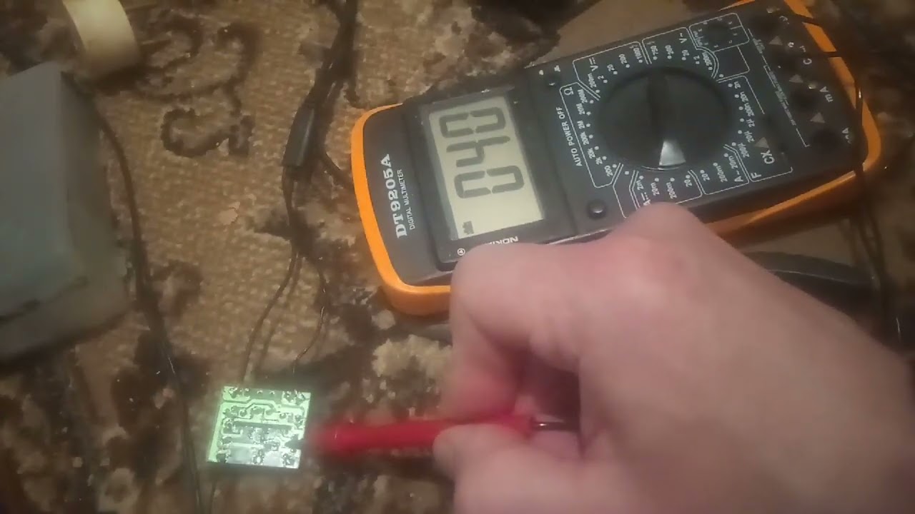 ремонт гирлянды тест мультиметром - YouTube
