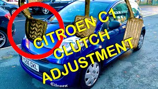 Citroen C1 Clutch Adjustment (Clutch Cable) Aygo/107/CityBug