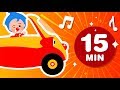 As Rodas do Ónibus ♫ E Mais Música Infantil de Um Herói do Coração (15 Min)  | Desenhos Animados