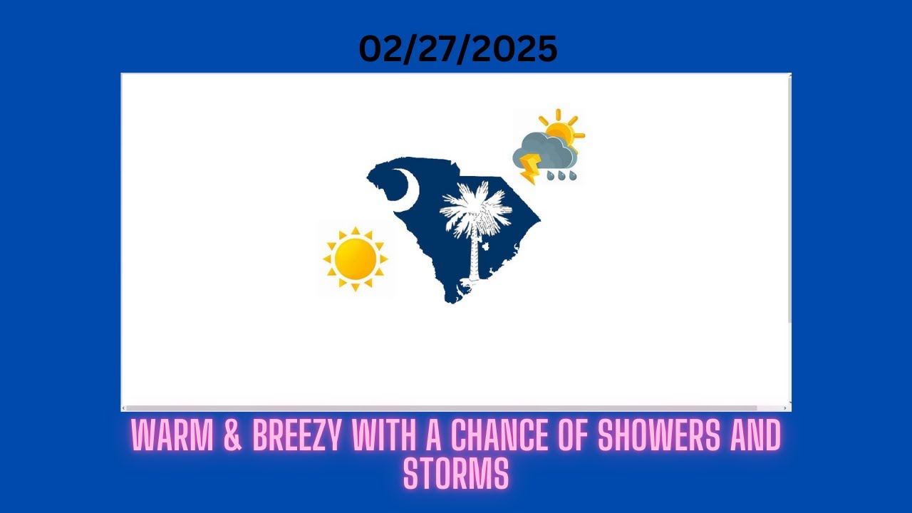 Warm & Breezy With a Chance of Showers and Storms.. - YouTube