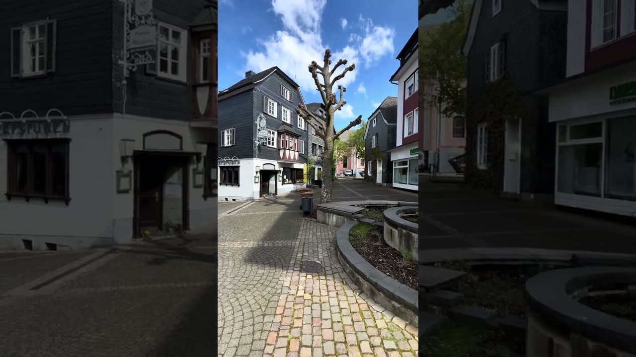 Mesmerizing stroll through German mountain town breathtaking views, quaint streets. 