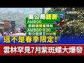 這不是春季限定！ 雲林罕見7月紫斑蝶大爆發