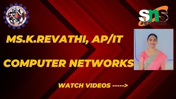 Ms.K.REVATHI, AP/IT | Case study on OSI Reference Model | SNS INSTITUTIONS