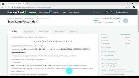 Extra Long Factorial