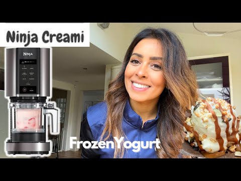 Make this light and delicious Sunrise Frozen Yogurt in the Ninja