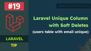 Laravel Unique Column with Soft Deletes