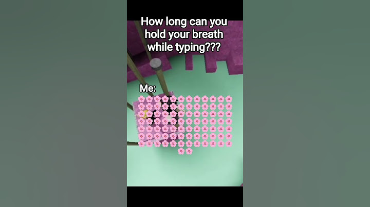 how long can you hold your breath while typing??