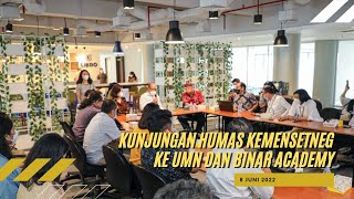 Kunjungan Humas Kemensetneg ke UMN dan Binar Academy screenshot 2