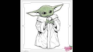 Grogu Coloring