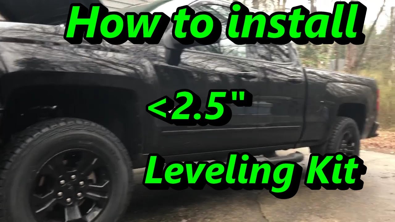 2016 Silverado Leveling Lift Kit Complete Install Home Level - YouTube