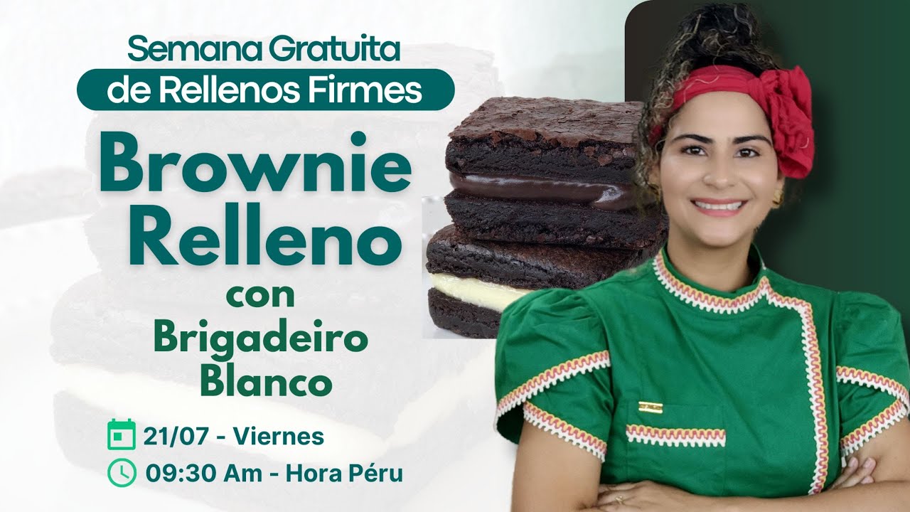 Brownie Económico - Relleno con Brigadeiro Blanco