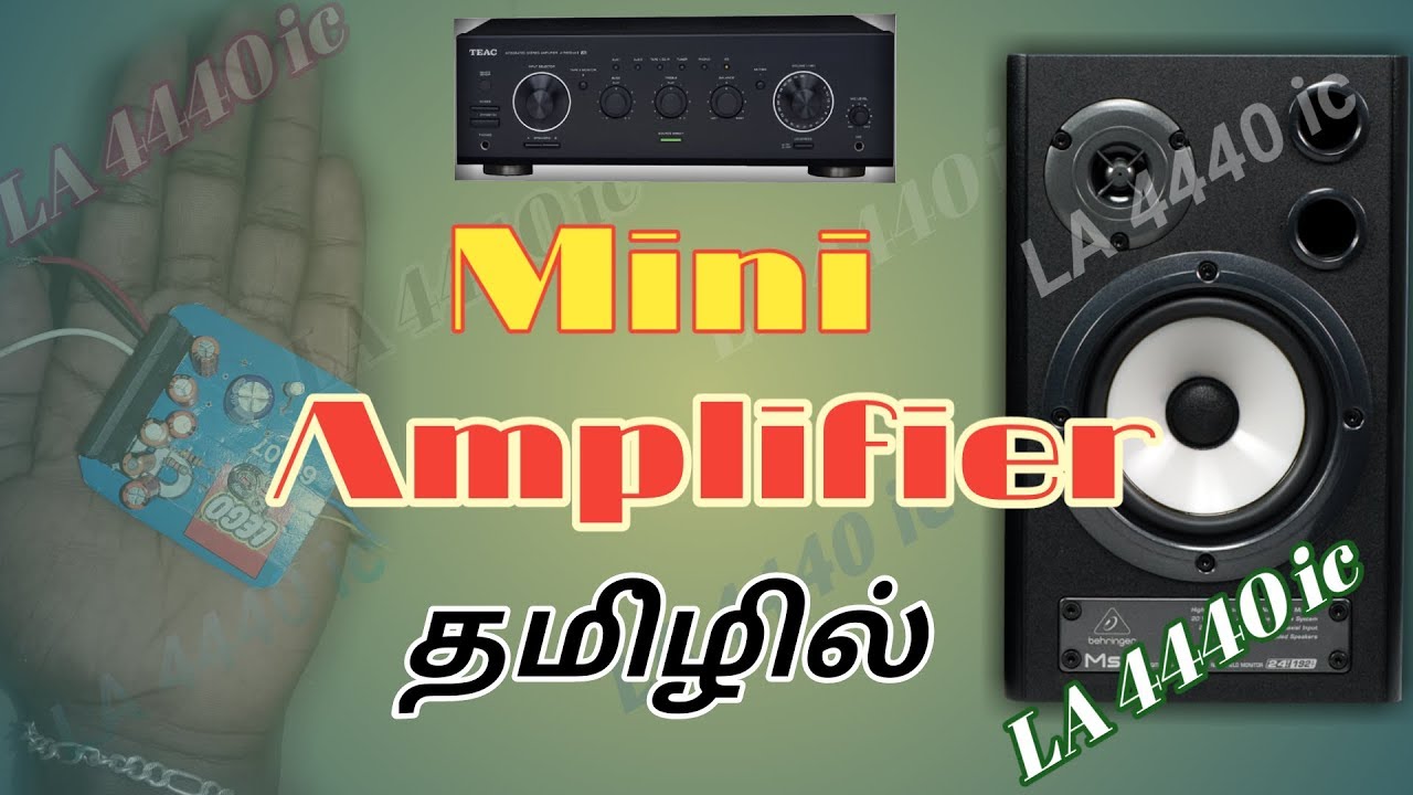 How To Make Mini Amplifier Tamil YouTube