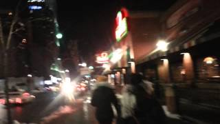 Walking to Applebee's in Niagara falls