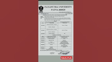 Exam. Programme of UG (Regular) Part-II 2022 Of PPU #shorts #ppunews #patliputra #ppu #youtubeshorts