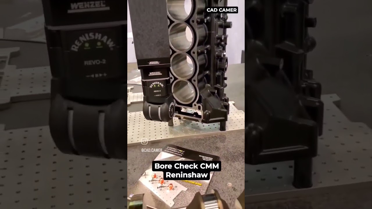 Renishaw CMM Bore Check with Probe #cmm #shorts #youtubeshorts #ytshorts #cmmmachine #probing #cnc