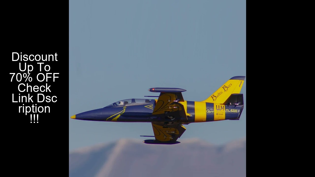 6 CH FlyFans Baltic Bees L-39 Albatros 64mm RC EDF Jet PNP Version Plane