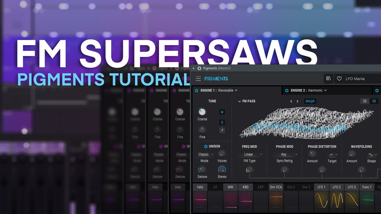 Analog SUPERSAWS with FM in Pigments 4
