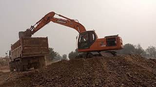 Loading Up Old Subway Materials With An Excavator