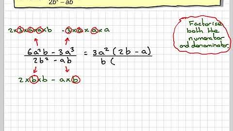 Simplifying algebraic fractions 02