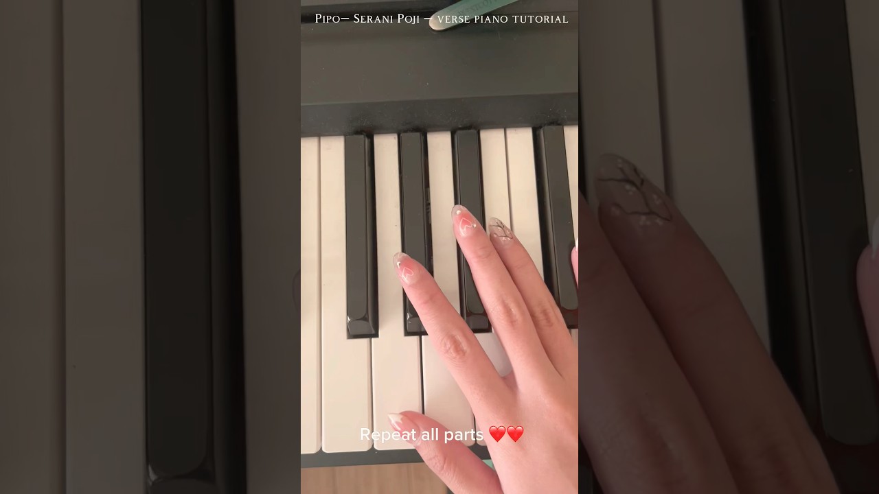 Pipo Pipo by Serani Poji piano tutorial!! ❤️❤️