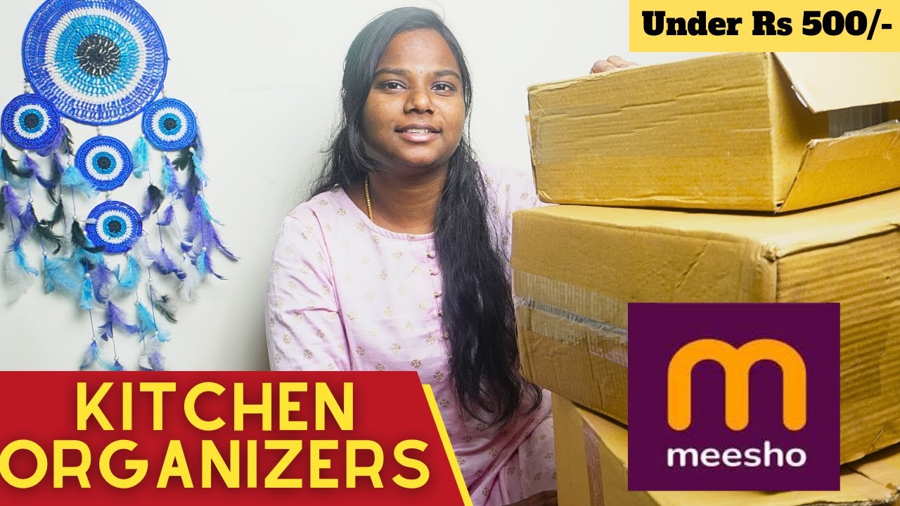 *HUGE* Unboxing the Best Meesho Kitchen Haul under 500 Kitchen counter