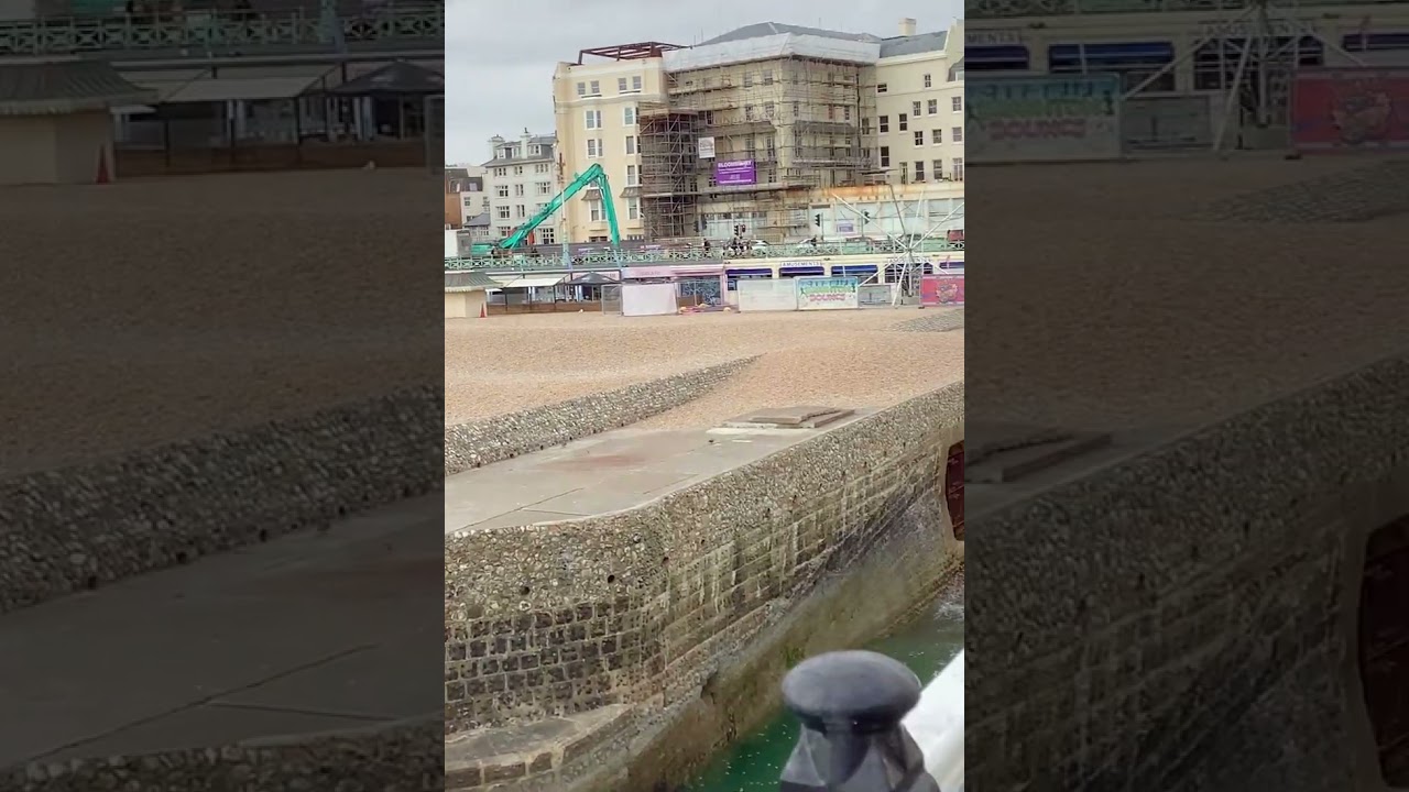 Brighton Beach, Seafront & Pier, beach near London, Brighton East Sussex, U.K. seaside city