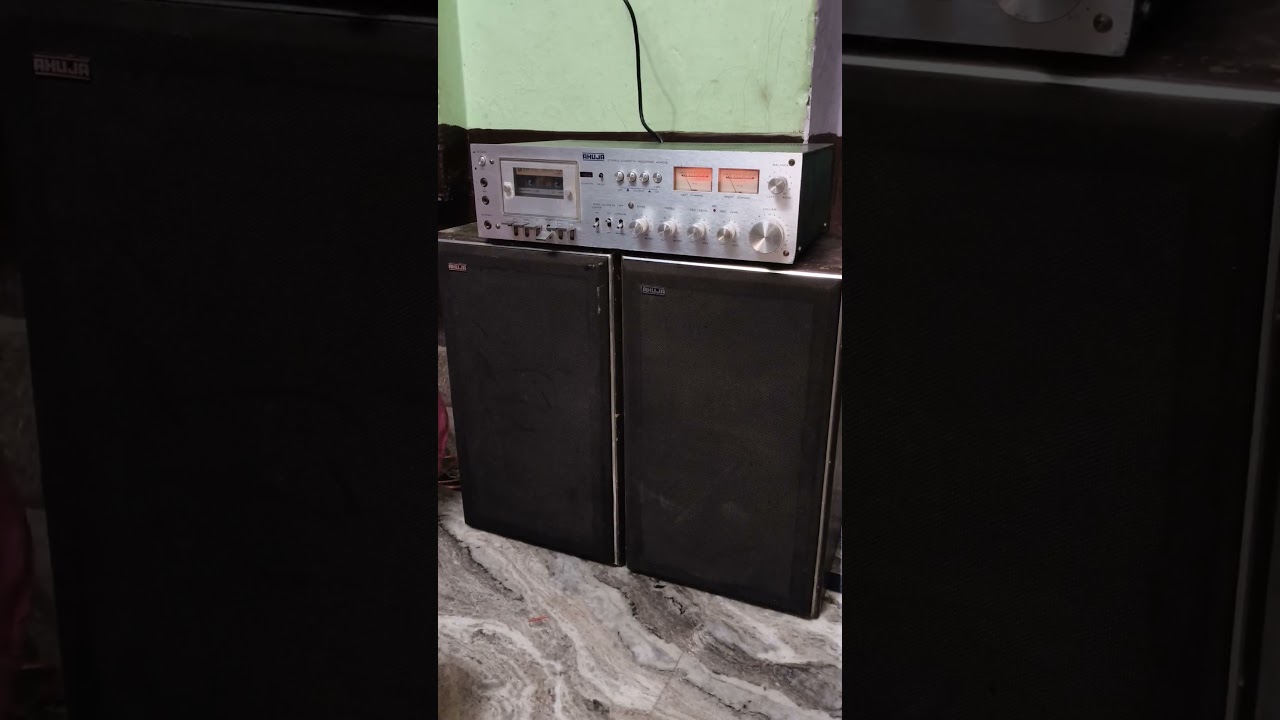 Ahuja 4040s Silver Stereo Cassette Recorder Deck Amplifier Available 