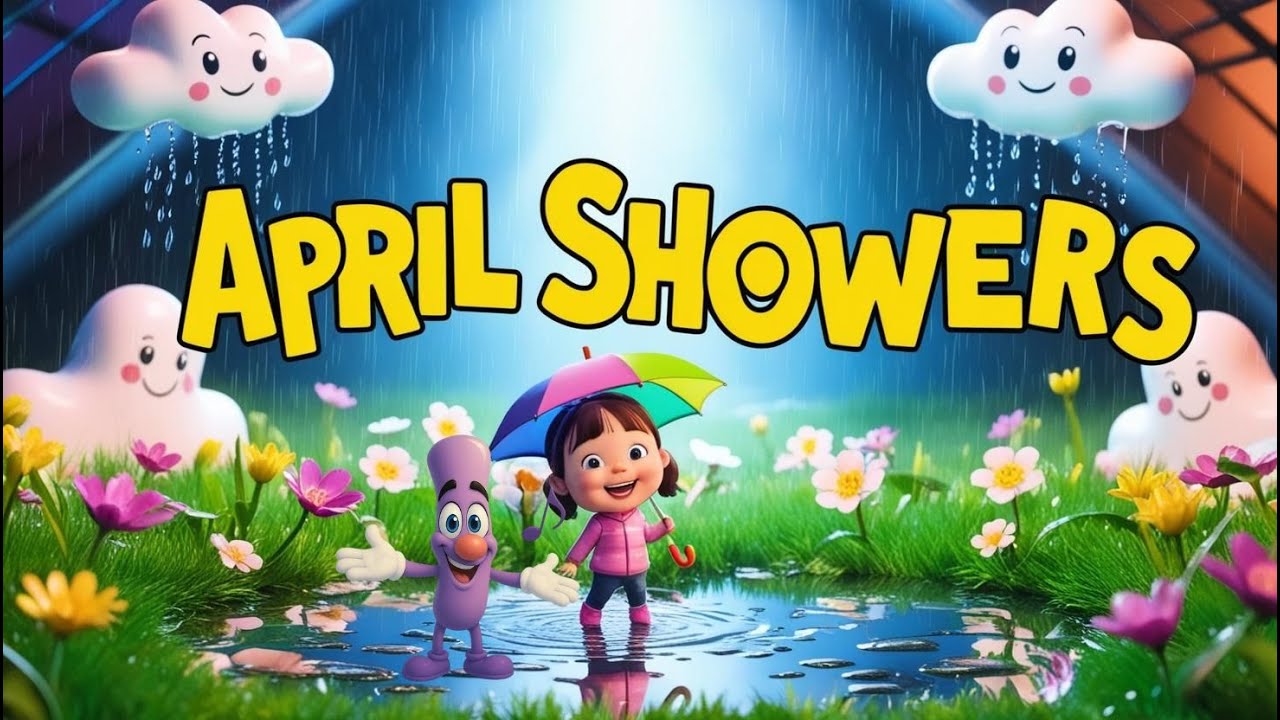 Rainy Day Dance! ☔🌸 Fun Spring Song for Kids | Sing, Splash & Smile!