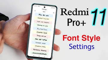 How to Change Font Style on Redmi Note 11 Pro+ | Redmi Note 11 Pro Plus Font Style Change Kaise Kare