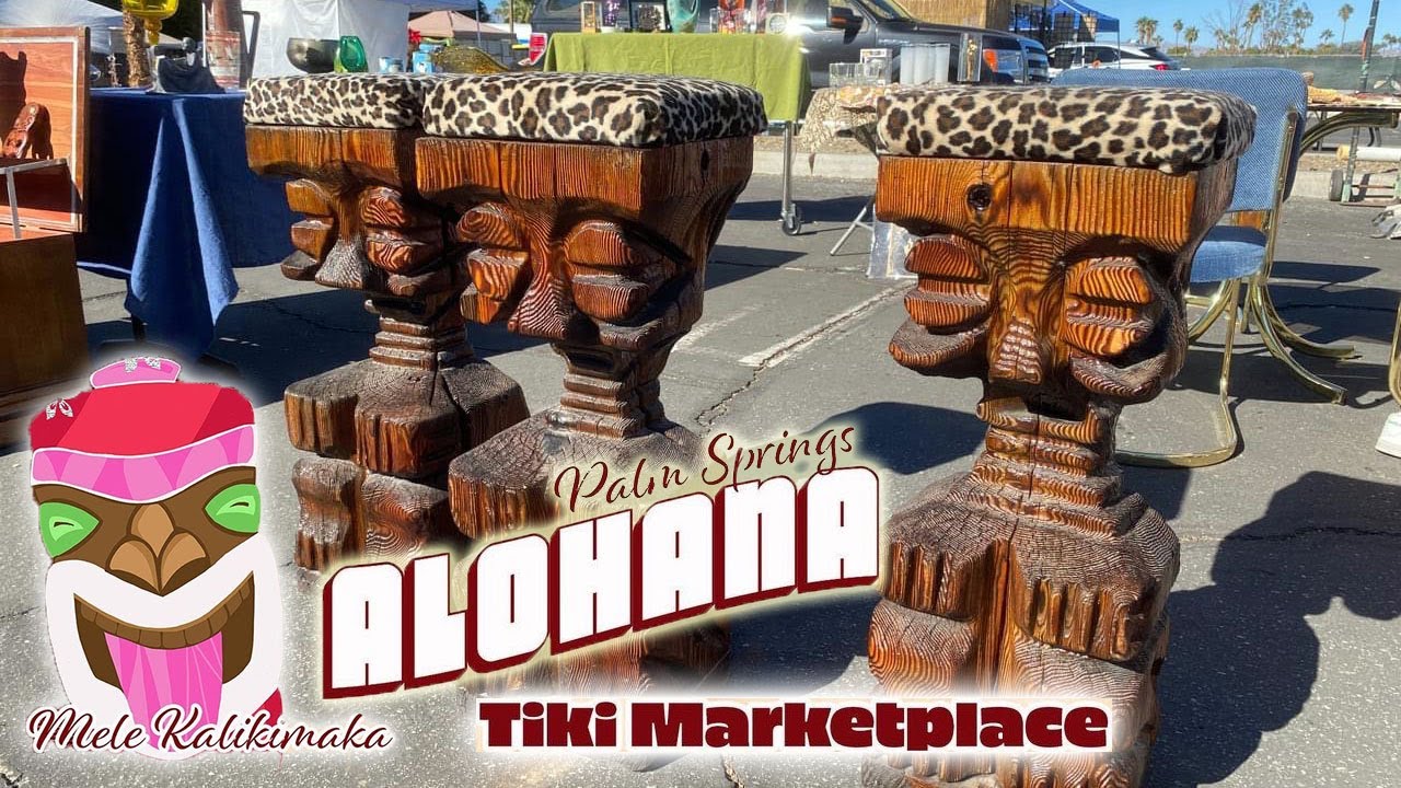 Inside the Desert Oasis Room Podcast fieldtrip to ALOHANA Tiki Hawaiiana Marketplace Palm Springs!