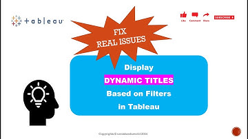 How to create Dynamic Titles based on Filters in Tableau?