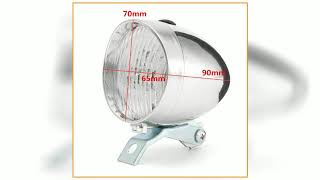 BIKIGHT Retro Bicycle Bike 3 LED Front Light Vintage Headlight Flashlight Lamp Lighter