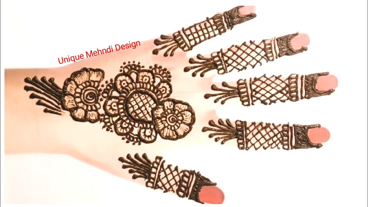 5-Minute Easy Mehndi Design for Beginners | Simple Arabic Mehndi | Unique Mehndi Design
