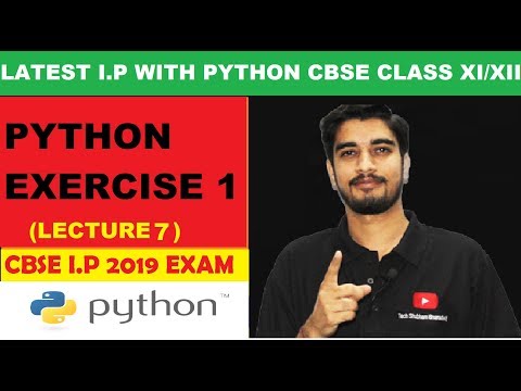 #7 Python FAQ's Exercise 1 | CBSE  Information Practices with Python Class XI/XII