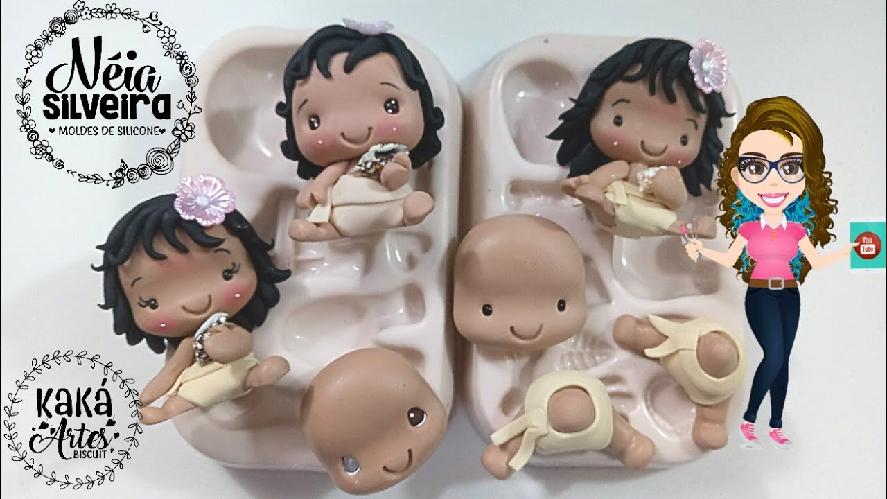 Molde Mimos da Kaká - Moana baby com Molde Néia Silveira Coleção Kaká Artes