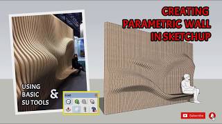 Creating Parametric Wall in SketchUp (speed modeling)