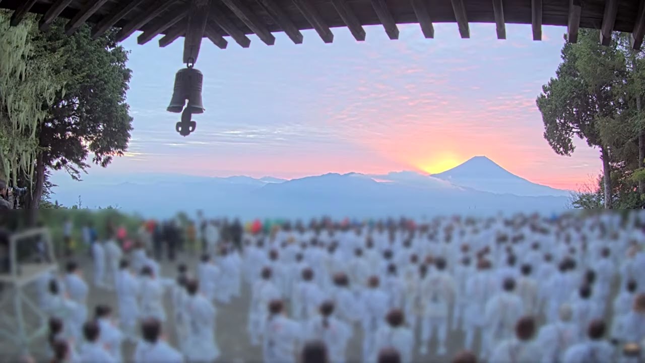 【4K】2025年9月23日 七面山（標高1,982m）から見た富士山