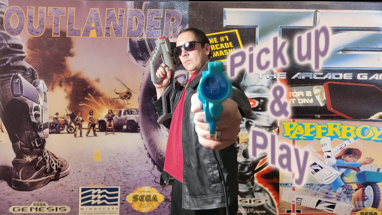 Outlander (Genesis) T2 Arcade (Genesis) Paper Boy (Genesis) | Pick up & Play (Redo)