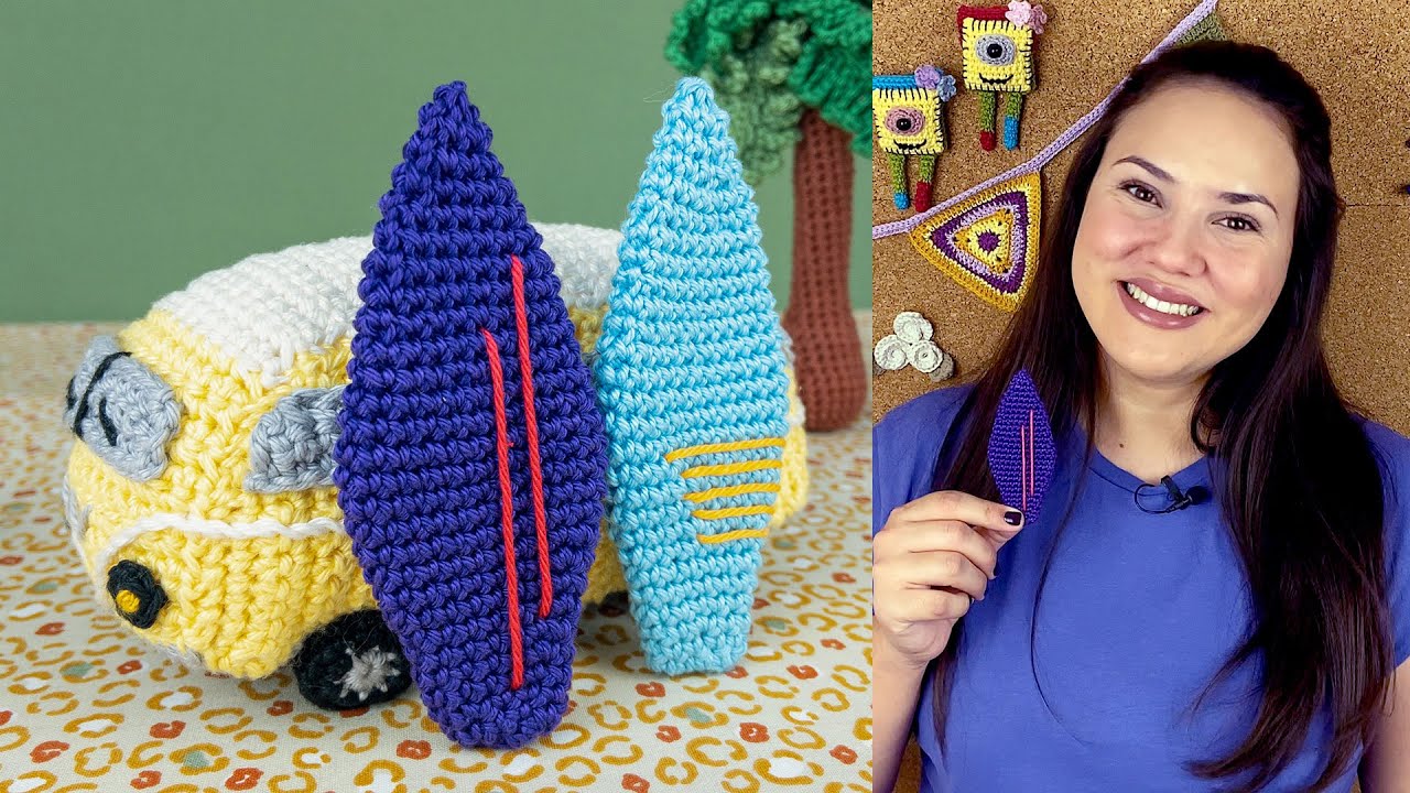 COMO FAZER PRANCHA DE SURF DE AMIGURUMI | ATELIÊ JÉSSICA BRANDÃO | #052