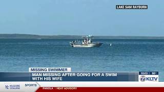 Numerous agencies searching for swimmer on Lake Sam Rayburn