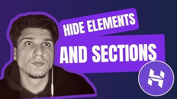 How Do I Hide Elements And Sections Hostinger Website Builder