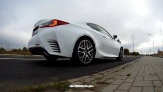 Lexus RC200t exhaust sound, revs, start up, burnout