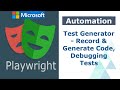 Playwright Automation - Lesson 04 | Playwright Inspector | Record &amp; Generate Code |  Debugging