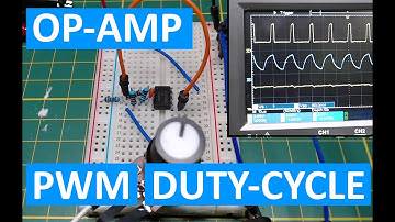PWM with adjustable duty-cycle from a dual op-amp